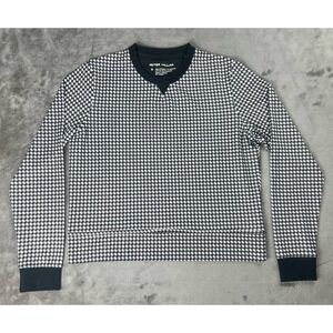 Peter Millar Birdie Gingham Print Sport Sweatshirt Women's S Golf UPF 50